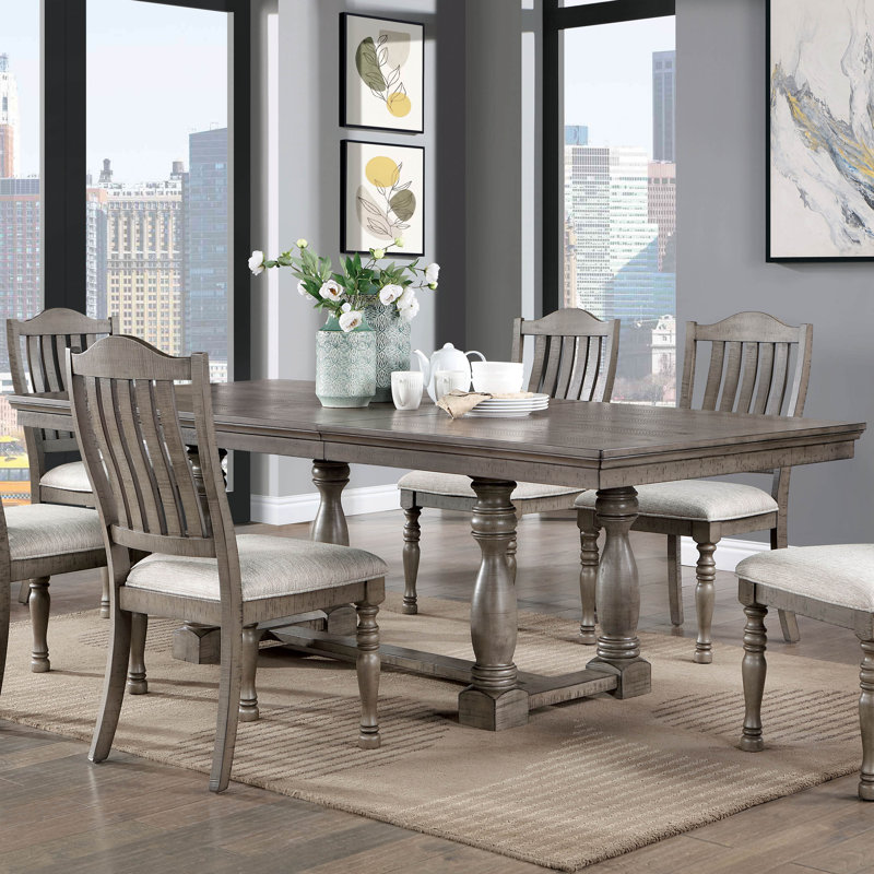 Laurel Foundry Modern Farmhouse Artin Extendable Removable Leaf Dining Table Wayfair